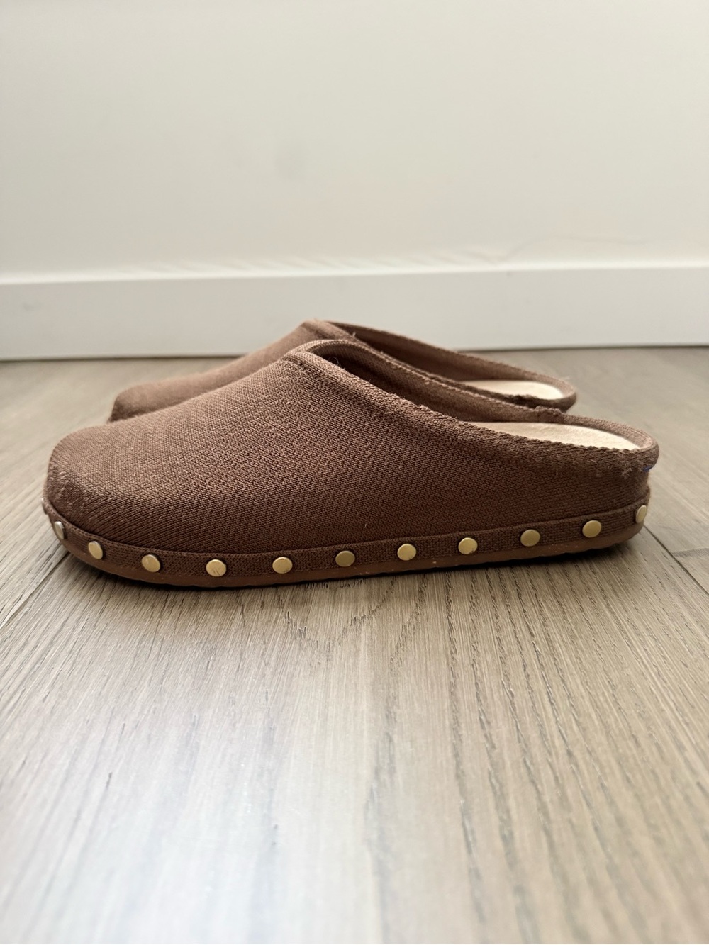 Rothy’s Studded Casual Clogs Cinnamon Brown 9 - Picture 4 of 10